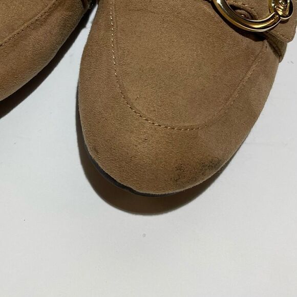 Liz Claiborne Tan suede Loafers ~ size 7.5 ~ see photos for imperfections - Picture 6 of 9